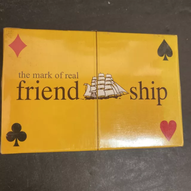 Cutty Sark "The Mark of a Real Friendship" Advertising Playing Cards New Sealed