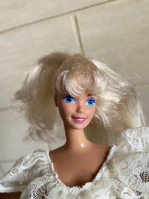 Poupée Mannequin Barbie Frange Mattel Vintage Ancienne Tenue Ensemble Vêtement