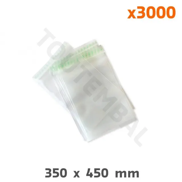 Sachet plastique très épais en 150µ - 350x450 mm