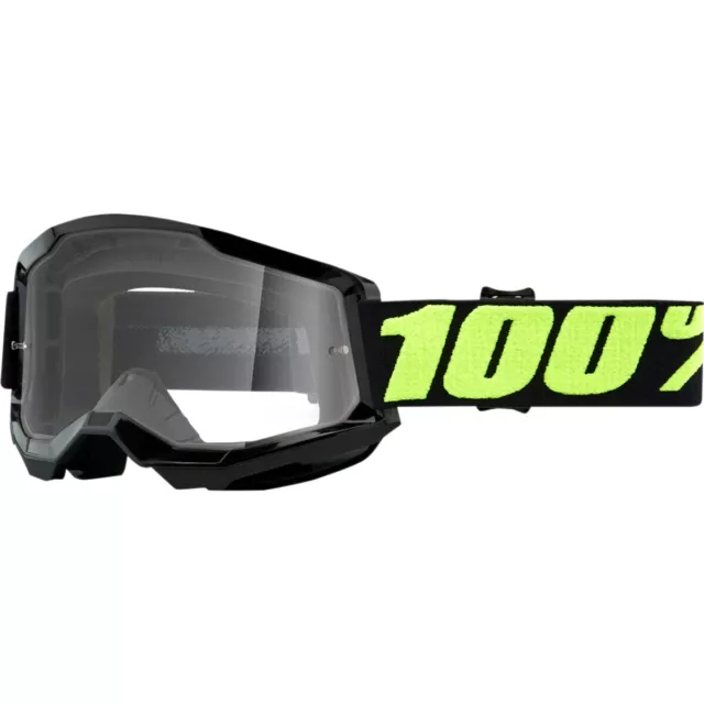 Mascherina Occhiali Maschera 100% Strata 2 Trasparenti Offroad Moto Cross Enduro