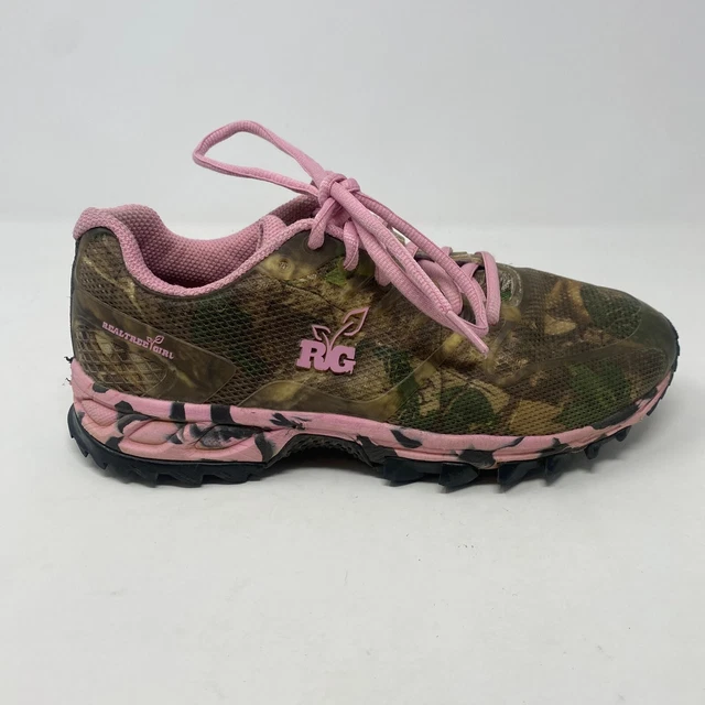 Realtree Girl RG Mamba Sneakers Tennis Shoes Pink Camouflage Women's Size 7.5 M