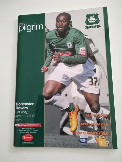 Plymouth Argyle V Doncaster Rovers Championship 2008-9