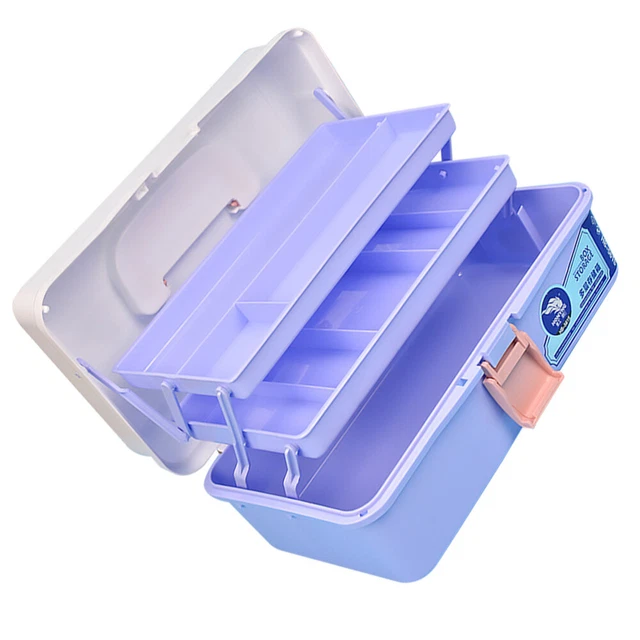 Gouache-Malkasten Plastik Nail-Kit-Organizer Maniküre-Organizer Mit Griff