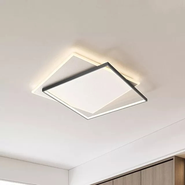 Plafoniera da Soffitto LED 39W Doppio Quadrato Sfalsato 3 Tonalità di Luce IP20