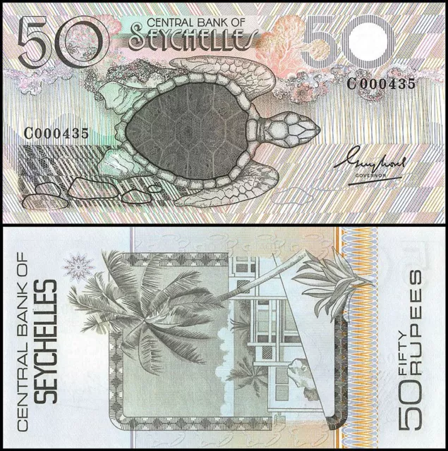 Seychelles 50 Rupees, 1989 ND, P-30, UNC