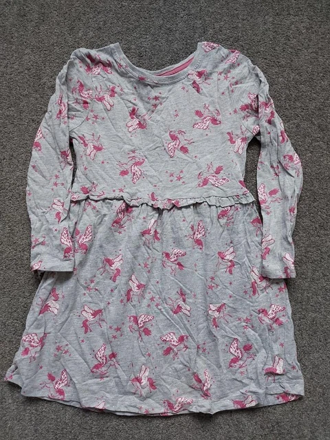 Girls, Long Sleeve Multicoloured, Unicorn Dress,  6 Yrs, Matalan