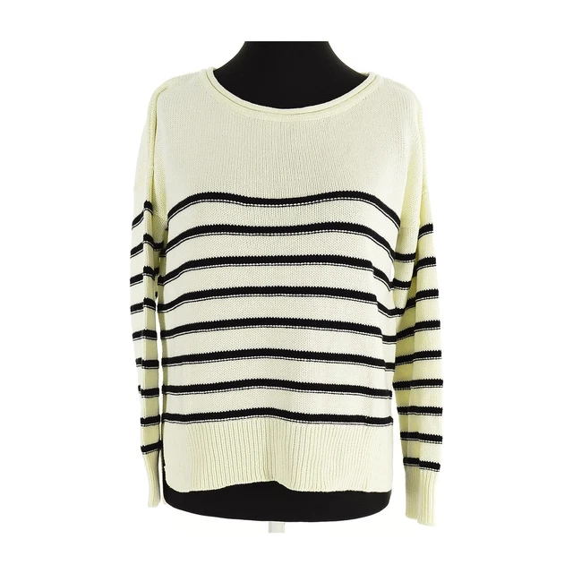 CUBUS M Bianco, Cotone Nera Donna Maglione Manica Lunga Eu 40, UK 12, US 8, E 44