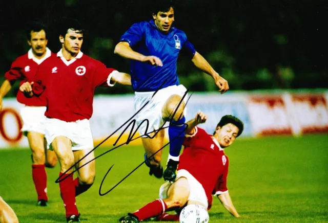 Fabrizio Ravanelli Signed 12X8 Photo Italy Autograph AFTAL COA (9054) 