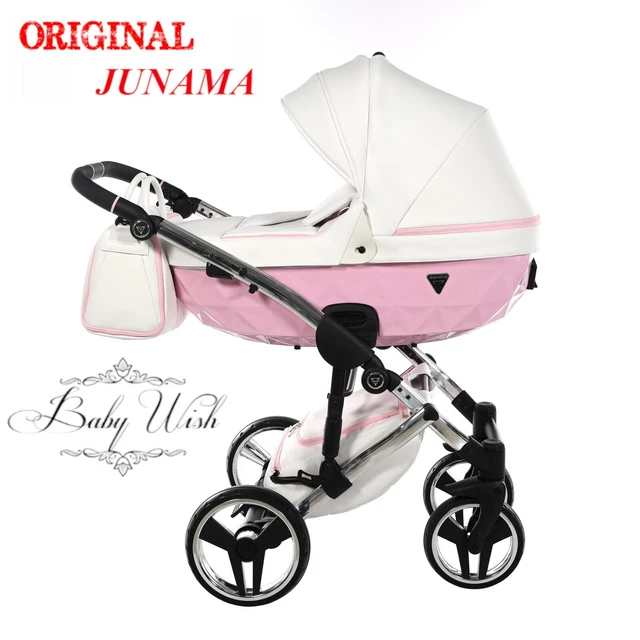 JUNAMA DIAMOND CANDY V2 BABY PRAM STROLLER BUGGY 2in1 CARRYCOT + PUSHCHAIR