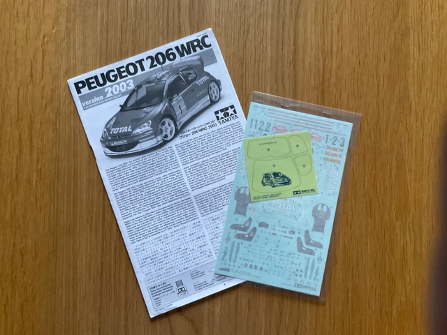 TAMIYA 1/24TH SCALE Peugeot 206 Marlboro + Decals £50.00 - PicClick UK