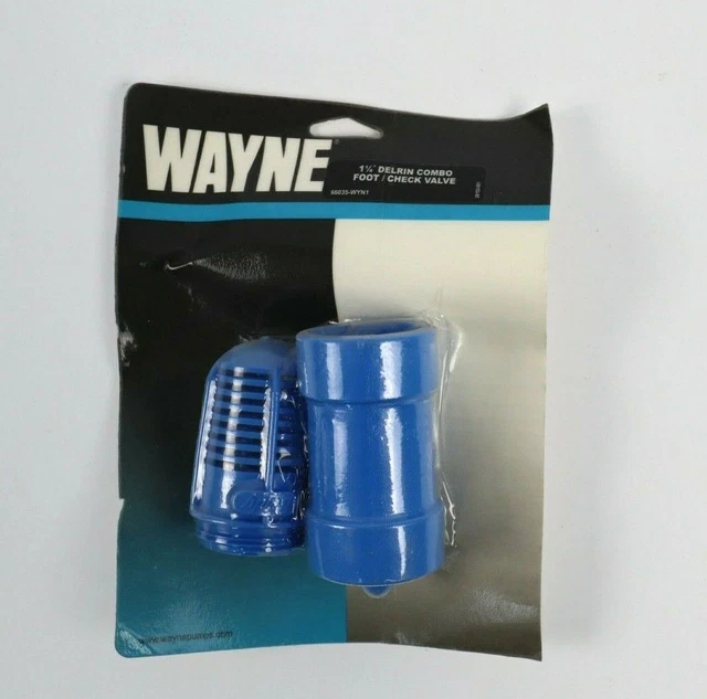 Wayne 66035-WYN1 1 1/4" Delrin Combo Foot / Check Valve NEW