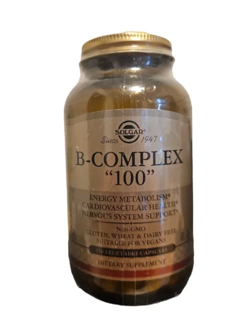 Solgar B-Complex "100" - 150 Vegetable Capsules - EXP: 04/2025