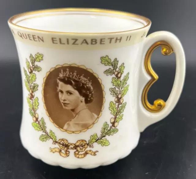 Royal Doulton Queen Elizabeth Ii Coronation 1953 Mug