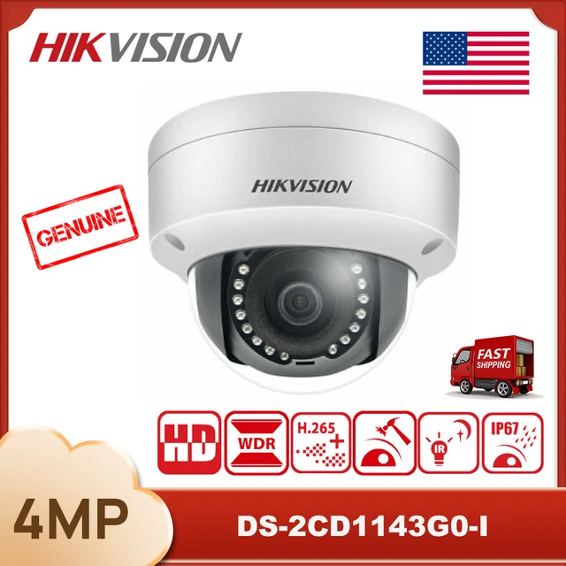 ORIGINAL HIKVISION IP Camera 4MP Dome POE DS2CD1143G0I IR30m Smart