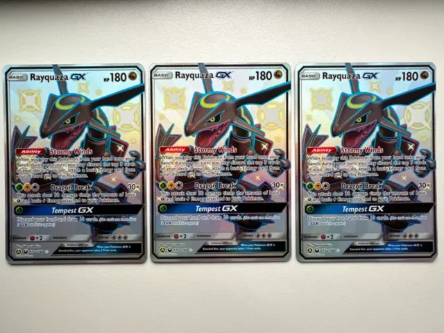 Rayquaza GX 177a/168 Ultra Rare Shiny Pokemon Card Hidden Fates Pokemon TCG  NM