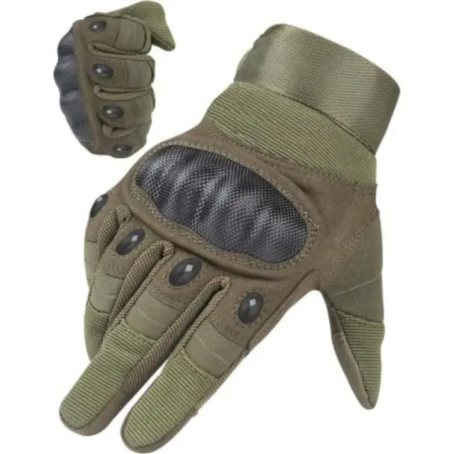 Tactical Army Military Gloves Combat Airsoft Hard Knuckle Full Finger Gloves