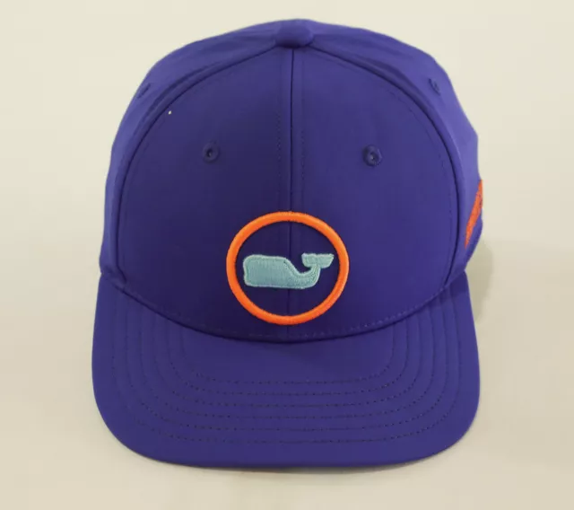 Vineyard Vines Unisex Kid's Neon Whale Dot Snapback Hat SV3 Ocean Reef One Size