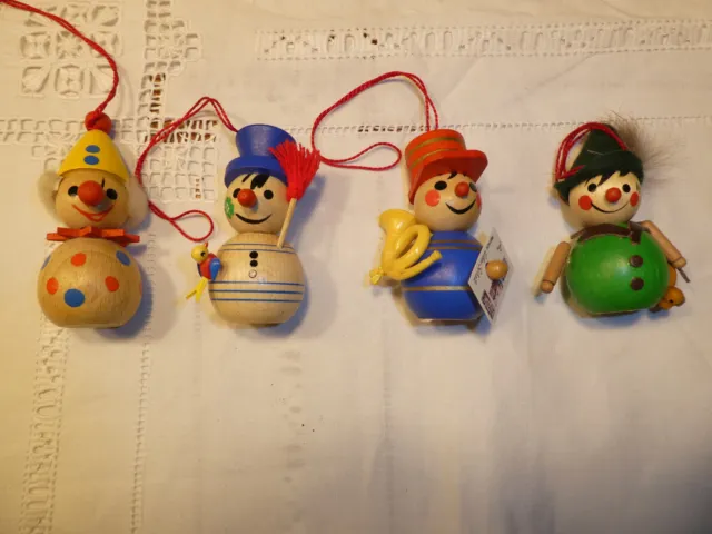 4 Steinbach Schneemänner Weihnachtsbaum Anhänger Baumschmuck / Snowman pendant