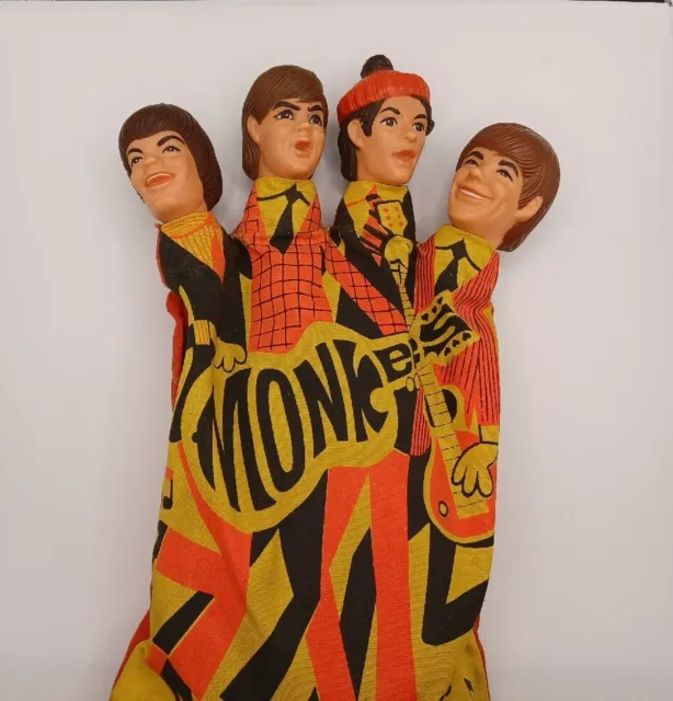 Vintage 1960's Monkees Music Rock Band Pull-String Hand Puppet