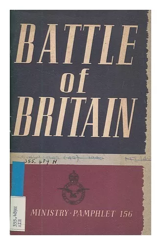 AIR MINISTRY The Battle of Britain 1943 First Edition Paperback