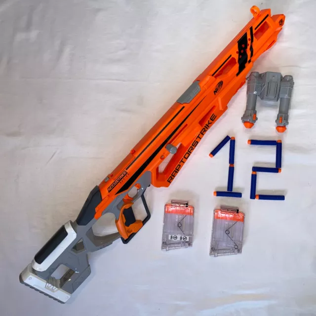 NERF Raptorstrike Gun Pistole Blaster Accustrike Elite Hasbro TOP Zustand