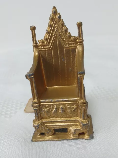 Antique J.Renvoize & Co. King Edward Coronation Chair. Miniature replica.