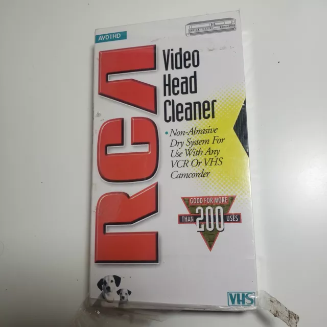 RCA VHS Video Head Cleaner AV01HD Non Abrasive Dry System SEALED & NEW