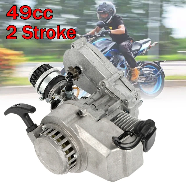 Mini Moto Quad Bike 49cc motore 2 tempi completo nero pullstart Minimoto ATV