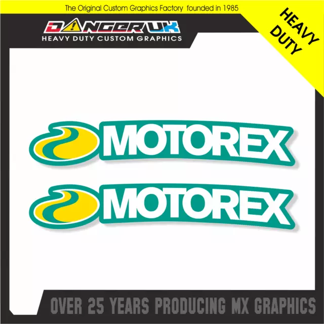 Motocross Mx Curved Fender Mudguard Helmet Stickers Motorex