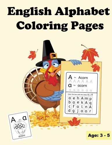 ENGLISH ALPHABET COLORING Pages: Uppercase and Lowercase Letters. Shaalan