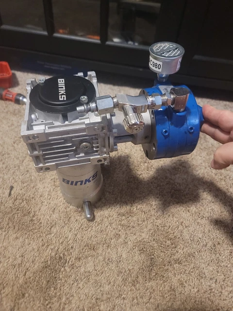 BINKS 31-437-1 55 Gallon  Air Pneumatic agitator with nmrv40 worm gear reducer