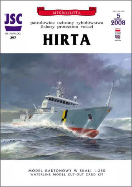 Kartonmodell Schottisches Fischereischutzboot Hirta 1:250 JSC