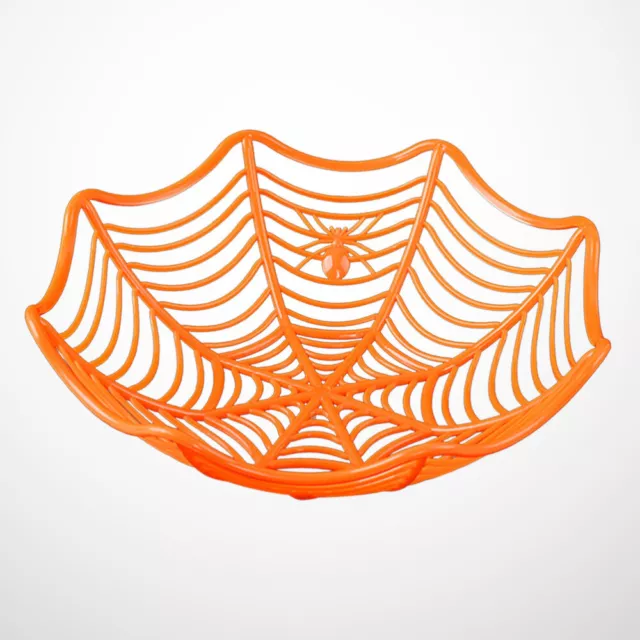 Halloween Fruit Basket Cookie Storage Case Spider Candy Dish