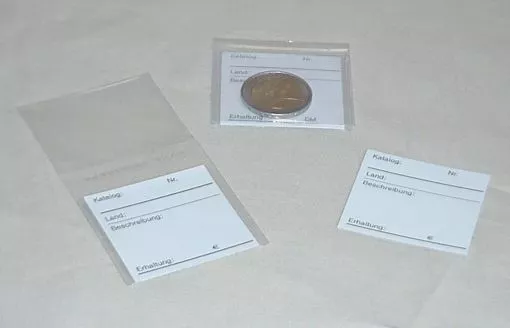 1000 POCHETTES, NUMISMATIQ pour rangement de pièces de monnaie,AVEC 2  POCHETTE EUR 70,00 - PicClick FR