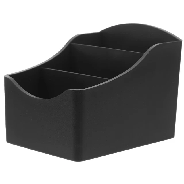 FIXOSHEE Boîte De Rangement Multifonction Noire - Organisateur De Sachets De Thé, Sucre, Café Et Épices Pour Comptoir De Cuisine
