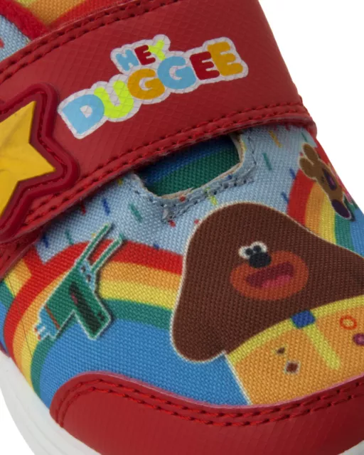 Scarpe Da Ginnastica Ufficiali Per Ragazzi Hey Duggee Carattere Rosso Scarpe Casual Bambini Taglia Uk 5-10 3