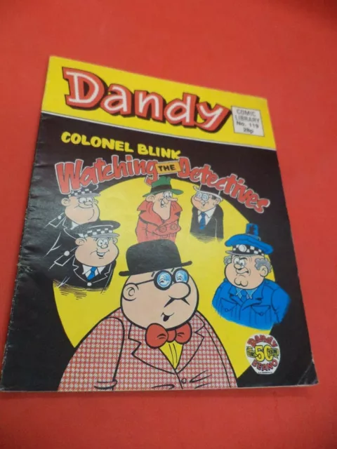 COLONEL BLINK DETECTIV no 119 old vintage DANDY COMIC LIBRARY picture book 1980S