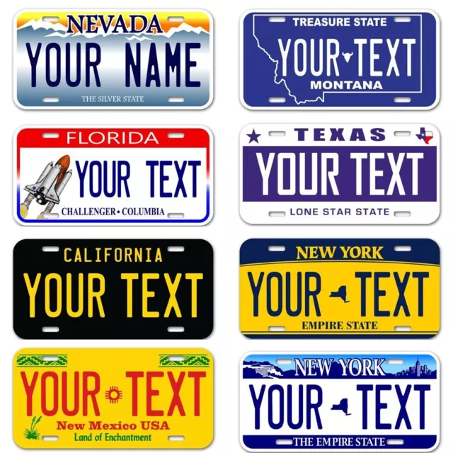 USA Personalized License Plate Any Text Your Name Custom Car Tag Metal Tin Sign 2