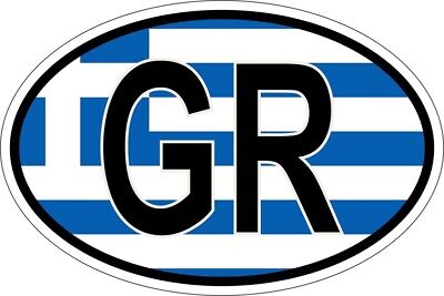 Auto Pkw Kfz Aufkleber Sticker GR Griechenland Greece Länderkennzeichen 