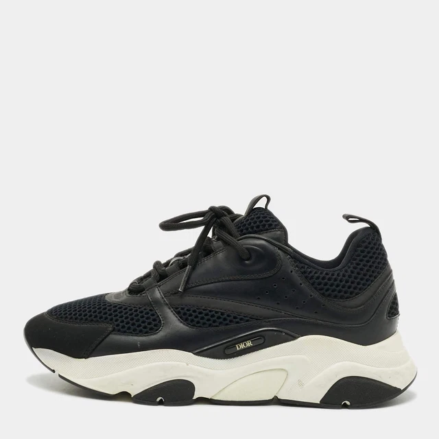 Size 43EU/10US- Dior B22 Black White Leather Trainers? RETAIL $1.1K! Dior B23 High Dior Oblique - Black White | eBay main image 3