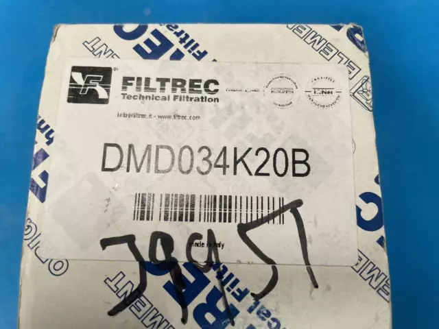 Filtrec DMD034K20B Hydraulic Filter 3