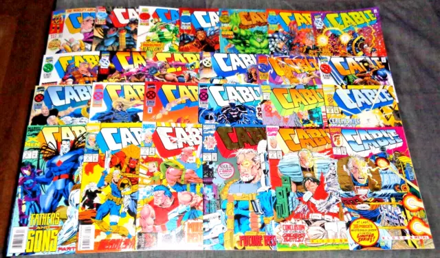 CABLE, MARVEL comic book (LOT OF 25) ranging # 1- 47, DEADPOOL, X-FORCE (C-75)