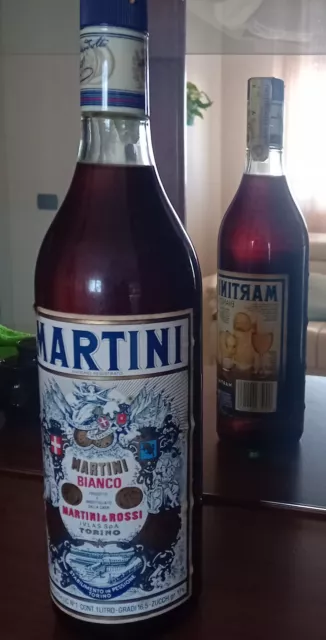 Bottiglia MARTINI BIANCO ANNI '70 da COLLEZIONE ottime condizioni