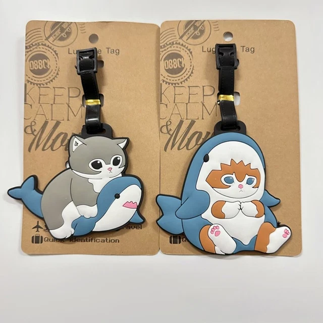 Shark Cat Suitcase ID Address Holder Accessories Baggage Boarding Tag  Travel