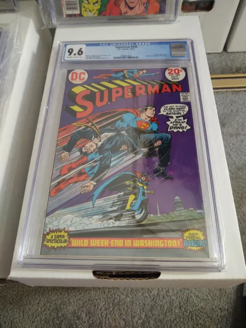CGC 9.6 Superman 268  Off White To White Pages. 1971 Classic