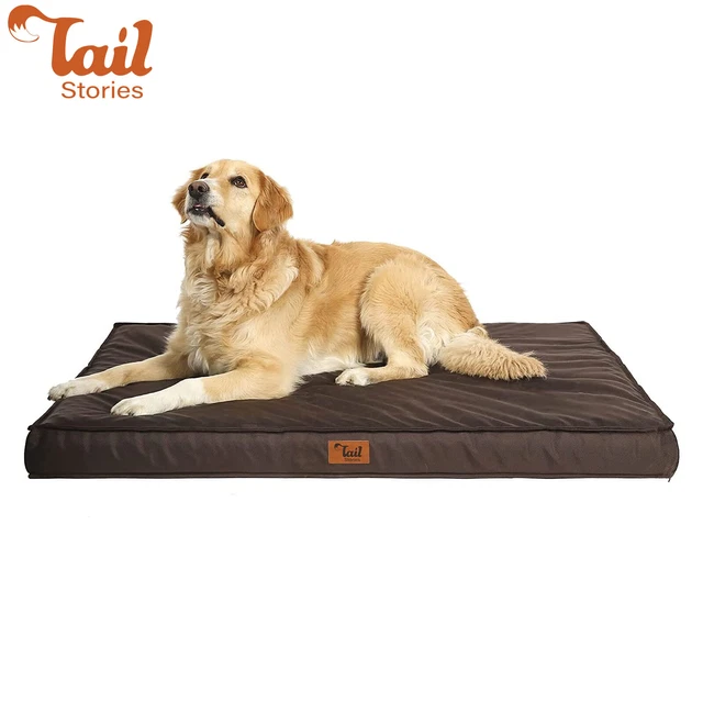 Tail Stories Brown Orthopedic Memory Foam Dog Bed Soft Pet Mattress M/L/XL/XXL