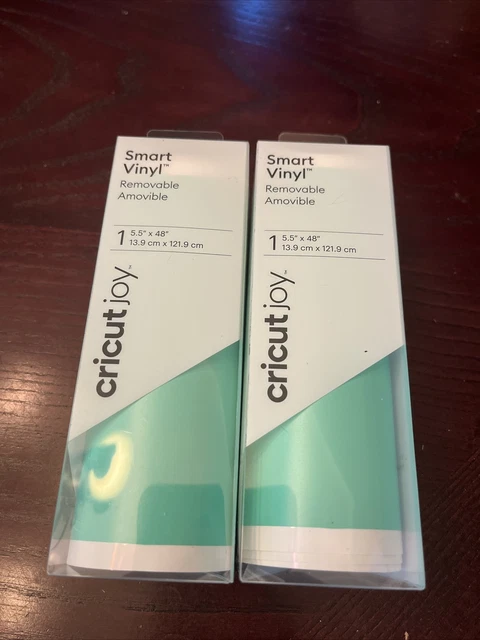 Cricut Joy Removable Smart Vinyl TWO ROLLS EACH 5.5"X48" Roll  - Color Mint