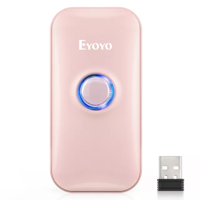 Eyoyo Mini 1D Laser Barcode Scanner Bluetooth Wireless Bar Code Reader for Phone