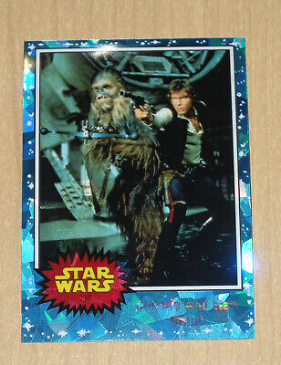 2022 Topps Star Wars SAPPHIRE Chrome base Chewie and Han Solo #111