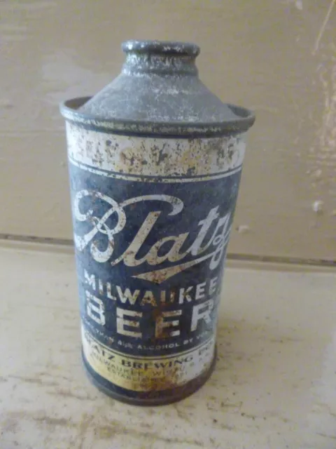 Blatz Cone Top Beer Can       -[Empty Cans, Read Desc.]-